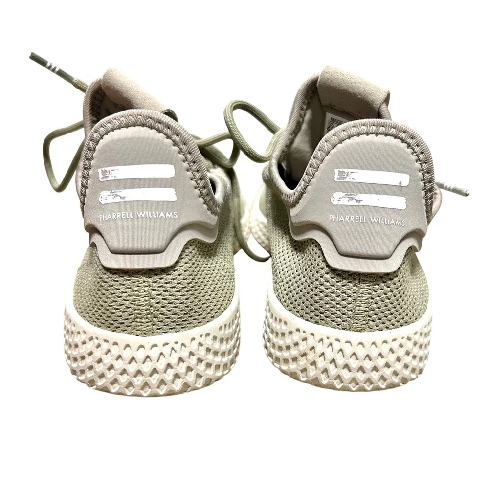 Adidas Pharrell Williams Tennis Hu Olive Green Mens 6.5 CQ2298 Sneakers